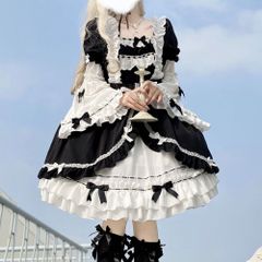 闇夜のゴシック魔女ドレスJSKブラウスセットアップ・ゴスロリ