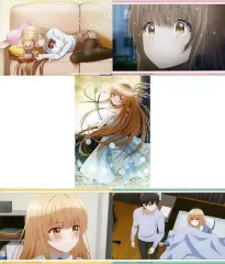 【中古】キャラカード 椎名真昼＆藤宮周(F/寝落ちver.) イラストカード5枚セット 「くじ引き堂 お隣の天使様にいつの間にか駄目人間にされていた件 オンラインくじ」 D-6賞