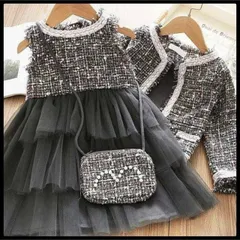 ブラック黒ジャケット&フォーマルワンピース　入学式 卒園式100 110 120