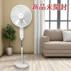 TEKNOS テクノス 40cm 5枚羽根 フルリモコン DCフロアー扇風機 KI-F814R 立体送風 上下左右首振り リズム風 ホワイト