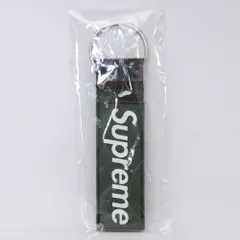 未使用 SUPREME Webbing Keychain グリーン カモのサムネイル