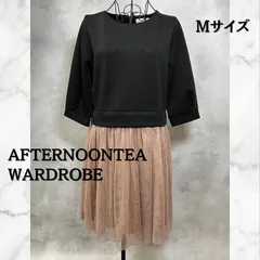 Afternoon Tea Wardrobe  七部袖　ワンピース　Mサイズ　レディース　【B-3】