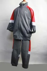 プーマ puma 切り替え ジャージ 上下 セットアップ【130】【中古】【キッズ】【古着】【子供服】男の子 男子 スポーツ トレーニング サッカー 野球 アメカジ ランニング 6歳 7歳 ジャケット 長ズボン パンツ