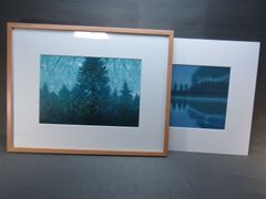 東山魁夷「夕星」「春兆」　額入り絵画　印刷物