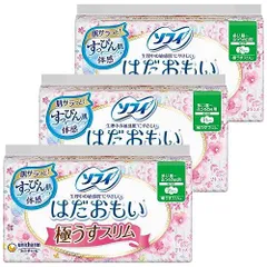 24枚 x 3 ソフィ はだおもい 極うすスリム 多い昼用ふつうの日用 21cm 羽つき 72枚24枚×3〔ナプキン〕のサムネイル