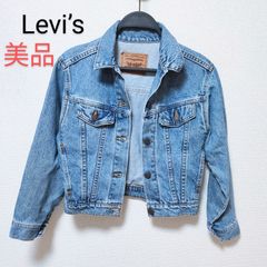 【 Levi's 】USA Gジャン 37466 0214 リーバイスショート丈 トラッカージャケット インディゴ ブルー タグ 水色 レディース デニム ヴィンテージ M