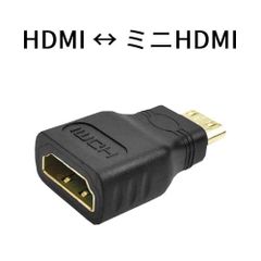 HDMIミニ(オス)↔︎ HDMI(メス) 変換プラグ
