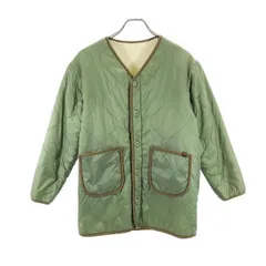 アルファインダストリーズ リバーシブル ボア キルティングジャケット XS カーキ系 ALPHA INDUSTRIES INC レディース 【中古】  【231022】