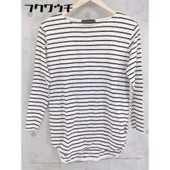 ◇ URBAN RESEARCH アーバンリサーチ ボーダー 長袖 Tシャツ カットソー サイズF ホワイト ブラック レディース 【中古】 【1103090021791】