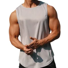 【在庫処分】[HDCMLF] タンクトップ メンズ 夏 ノースリーブ スポーツウェア トレーニングウェア ランニング ジム フィットネス 吸汗 速乾 筋トレ 4サイズ【商願2022-31594】