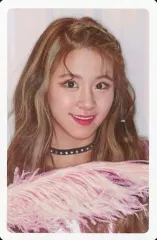 【中古】コレクションカード(女性) TWICE/チェヨン/裏面ピンク/5TH MINI ALBUM CD「What is Love?」初回購入特典フォトカードセット(A Ver.)