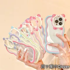 【美品・未使用新品】スマホケース うねうね 配色 クリア iPhoneケース iPhone14Promax 13 12 11 Plus XR XS 透明 波型 レディース
