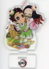 【中古】アクリルスタンド・アクリルパネル 竈門炭治郎＆竈門禰豆子 「鬼滅の刃×ufotable Cafe/マチ★アソビCAFE ハロウィンイベント2022 ランダムアクリルスタンドA」