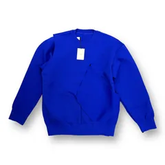 定価50600円 新品 stein 23SS HIGH COUNT CROSSOVER KNIT LS ハイカウント クロスオーバー ニット セーター シュタイン ST.539  ブルー M   66633Aのサムネイル