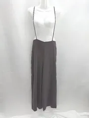 ◇ Θ le.coeur blanc 肩紐調節可能 ワイドパンツ ノースリーブ サロペット サイズ38 ブラウン レディース E  【1502030007220】のサムネイル