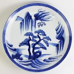 山水　12号　大皿　有田焼　日本製　新品未使用