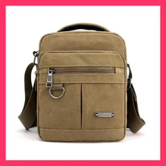 ★スタッフおすすめ★ ショルダーバッグ メンズ レディース キャンバス アウトドア 無地 通勤 通学 小さめ 斜めがけ 大人 かっこいい 帆布 メンズバッグ ミニショルダー