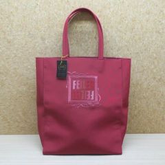 <タグ付き・未使用品＞FEILER フェイラー トートバッグ 赤 ロゴ