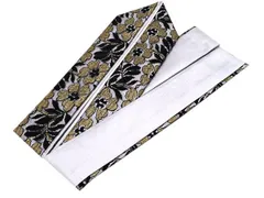 着物美人 送料込み 重ね襟 ラメレース くすみ 伊達襟 重ね衿 掛け襟 襟 振袖重ね襟 成人式重ね襟 重ね襟くすみ 重ね襟レース 重ね襟ラメ 重ね襟黒 成人式 結婚式 入学 卒業式 振袖 訪問着 着物 袴 4way 【 銀 黒 金 両面 】m339226E1