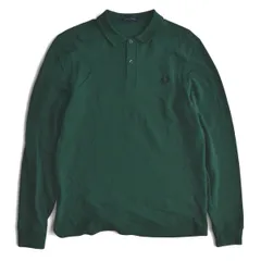 FRED PERRY フレッドペリー POLO SHIRT ポロシャツ 長袖 M6006 サイズM グリーン メンズ 定価17600円