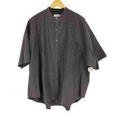 グラフペーパー Graphpaper 23SS S/S OVERSIZED BAND COLLAR SHIRT メンズ FREE 