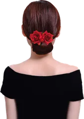 ヘアコーム ダークレッド ヘアコーム 大きめ コサージュ ヘッドアクセ 夜会巻きコーム Uピン 髪飾り 花 フラワー 薔薇 バラ ローズ ヘアアクセサリー フローレス ヘアクリップ ダンス フラメンコ 浴衣 結婚式 着物 社交ダンス シック 