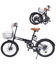 Special Offer: Unisex Mini Velo Small-Diameter Bike for Commuting, School, and City Riding Competitions. Features Adjustable Handlebar Height, Front and Rear Mudguards, Disc Brakes, Wire Lock, and Basket. Shimano 7-Speed, 20-Inch Folding Bike. Perfect for Prizes and Gifts. CYFIE