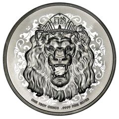 2021 ライオン エリザベス女王 銀貨 1オンス ニウエ - メルカリ