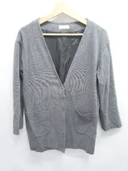◇ ⊇ PINCEAU パンソー ノーカラー 長袖 ジャケット サイズ38 グレー系 レディース E  【1507230014337】のサムネイル