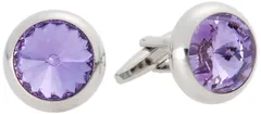 【在庫セール】カフスボタン cufflinks クリスタル カフリンクス アクセサリー キラキラ 結婚式 誕生日 メンズ プレゼント ギフト カフス パーティ ライトサファイア [ドレスコード101] FREE