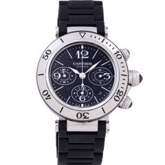 カルティエ Cartier パシャ W31088U2 Cartier Pasha  自動巻き 腕時計 メンズ・ユニセックス 黒