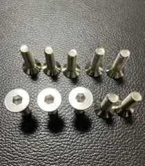ステンレス　六角穴付きナンバーボルト 10個　カー用品　メンテナンス