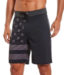 【送料無料】 ハーレー メンズ ハーフパンツ・ショーツ 水着 Americana Phantom Patriot 20 Outseam Board Shorts Black