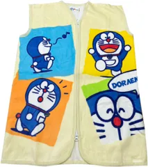 新品未使用　日本製　ドラえもん　コットンスリーパー　綿100％　両開きファスナー　ダブルジッパー　ベスト　リラックスウェア　お風呂上がり　寝冷え防止　スリープドブランケット　男女OK　プレゼント　クリスマス　誕生日　お年玉　敏感肌の方にも　パジャマ　家着