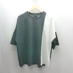 ◇ ⊂ LUCY バイカラー 半袖 Tシャツ サイズM グレー メンズ E  【1501160038203】のサムネイル