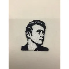 小型刺繍ワッペン(EQ)　（ジェームスディーン）アイロンワッペン　刺繍、エンブレム、大人気、オシャレ アップリケ 人気 アメ雑 アメリカン雑貨