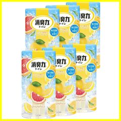 【在庫処分】トイレの消臭力 トイレ 400mL×6個 置くだけ グレープフルーツ 置き型 消臭剤 トイレ用 消臭 まとめ買い 芳香剤 消臭力