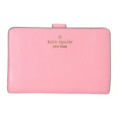 新品 ケイトスペード kate spade 2つ折り財布 ミディアム コンパクト バイフォールド ウォレット ブライト カーネーション