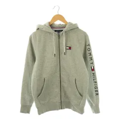 トミーヒルフィガー TOMMY HILFIGER 裏起毛ジップアップパーカー ジャケット スウェット S/P 杢グレー /ES ■OS