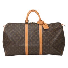 ルイヴィトン M41424 モノグラム 旅行かばん キーポル55 ボストンバッグ LOUIS VUITTON ブラウン