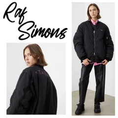 ラフシモンズ Ataraxia bomber jacket ブラック サイズ40 ラフシモンズ Ataraxia bomber jacket ブラック サイズ40 - メルカリ