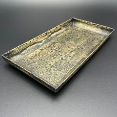ヴィンテージ風真鍮のトレー　トレイ　小物入れ　ハンドメイド　ST06