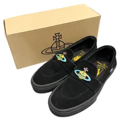 未使用25.5ヴィヴィアンウエストウッド×VANS ブラックレザースニーカー VIVIENNE WESTWOOD ヴィヴィアンウエストウッド CLASSIC TRAINER