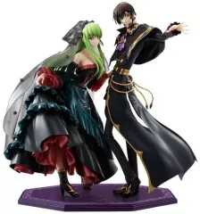 【中古】フィギュア Precious G.E.M.シリーズ L.L.＆C.C.セット 「コードギアス 復活のルルーシュ」 メガトレショップ＆プレミアムバンダイ＆オンラインショップ限定