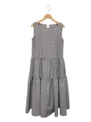 フォクシーニューヨーク Dress Melia 43852 ワンピース 38 ブラック ギンガムチェック IT40JLFXR1XA