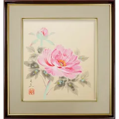 手描き肉筆画　直筆　日本画 D24090681〇中国画 肉筆直筆彩色画 楊貴妃？〇和本古書古文書