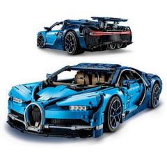 レゴ　互換　ブロック　テクニック　ブガッティ シロン　ブルー