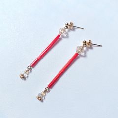 《ピアスorイヤリング》チェコガラスのイヤーアクセサリー