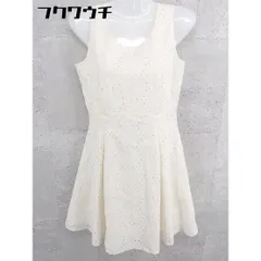 ◇ EDIT COLOGNE エディットコロン 刺<!-利用不可文字-!> ノースリーブ 膝下丈 ワンピース サイズ38 ホワイト レディース  【1002802190117】