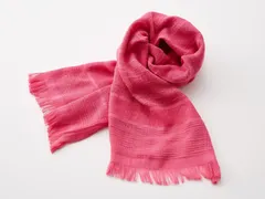 今治マフラー【オリジナル】［4］ショッキングピンク　宮崎タオル (140cmx34cm 68g)  今治コットンマフラー オーガニックコットン UVカット 紫外線対策 オールシーズン